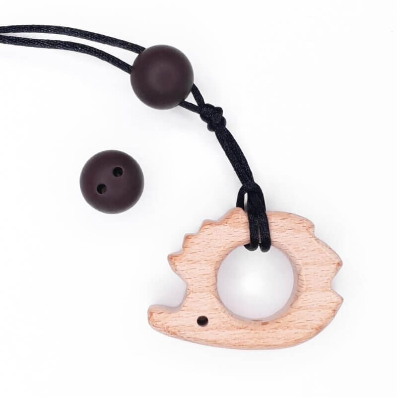 Silicone safety bead 16 mm choco pacifier cord baby bpa free