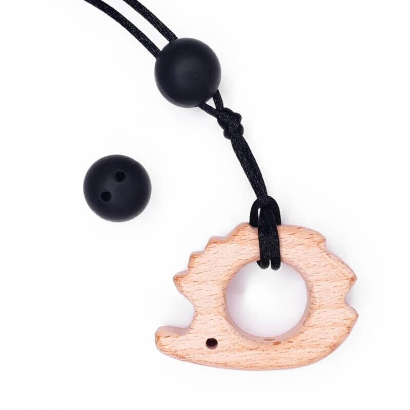 Silicone safety bead 16 mm black pacifier cord baby bpa free