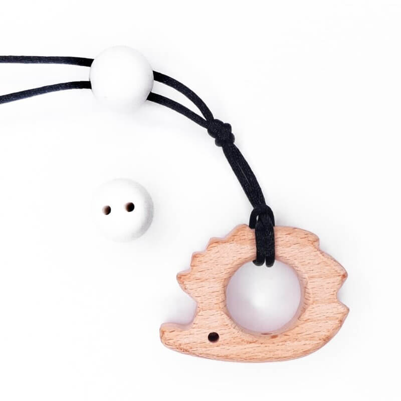 Silicone safety bead 16 mm white pacifier cord baby bpa free