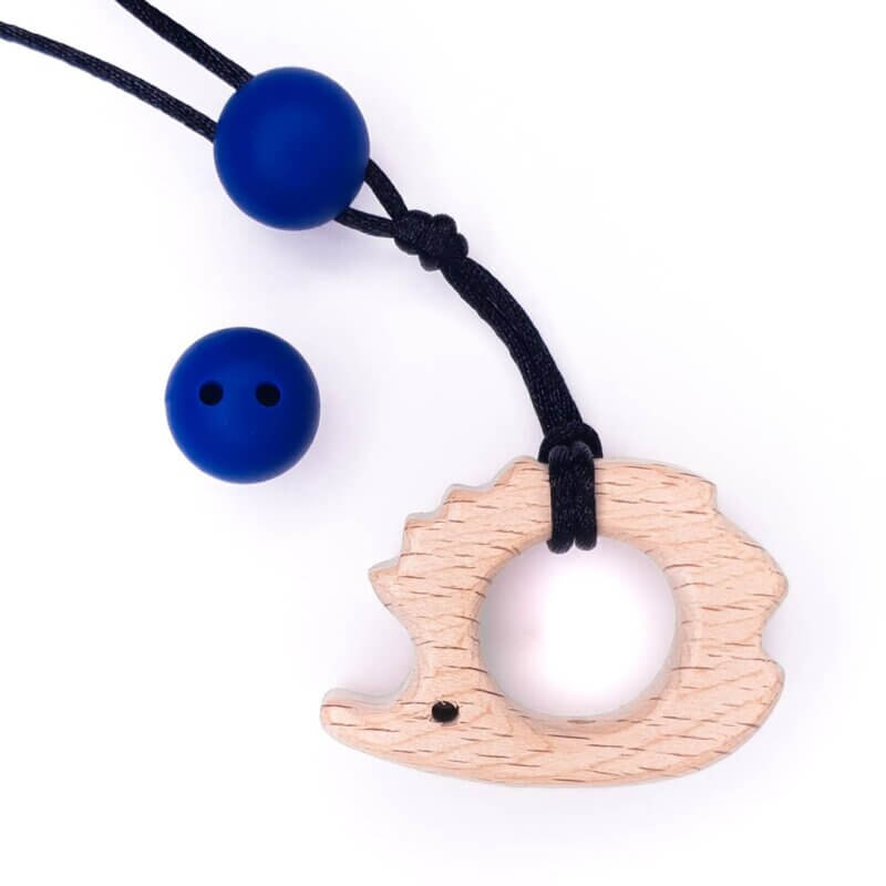 Silicone safety bead 16 mm navy blue pacifier cord baby bpa free