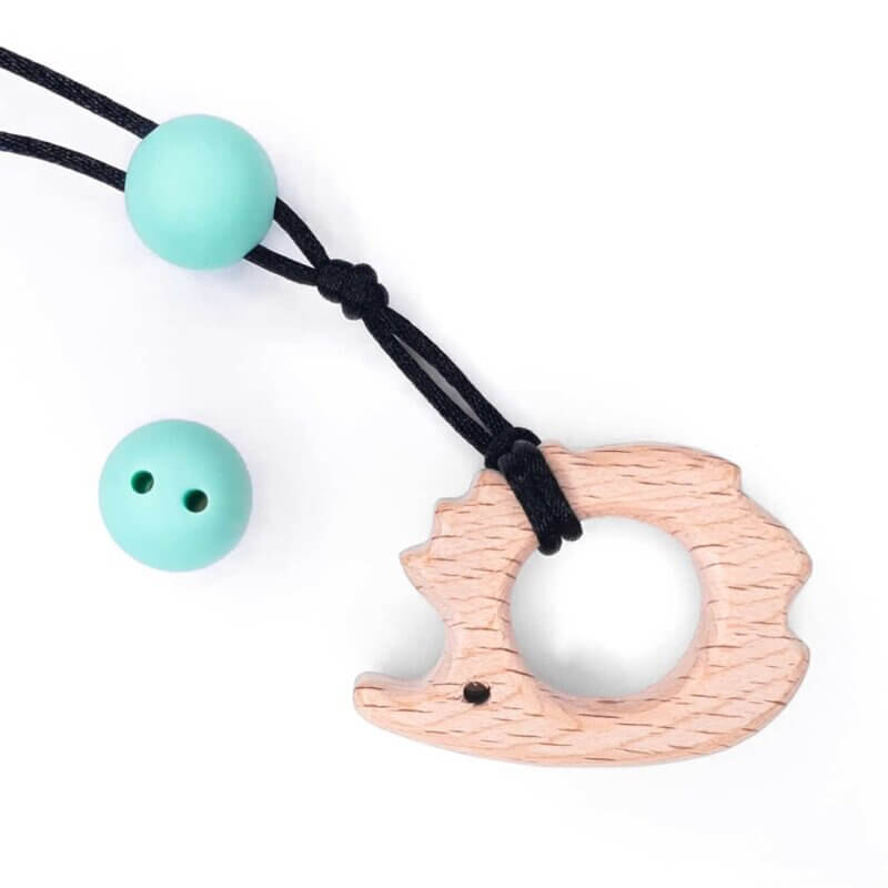 Silicone safety bead 16 mm mint green pacifier cord baby bpa free