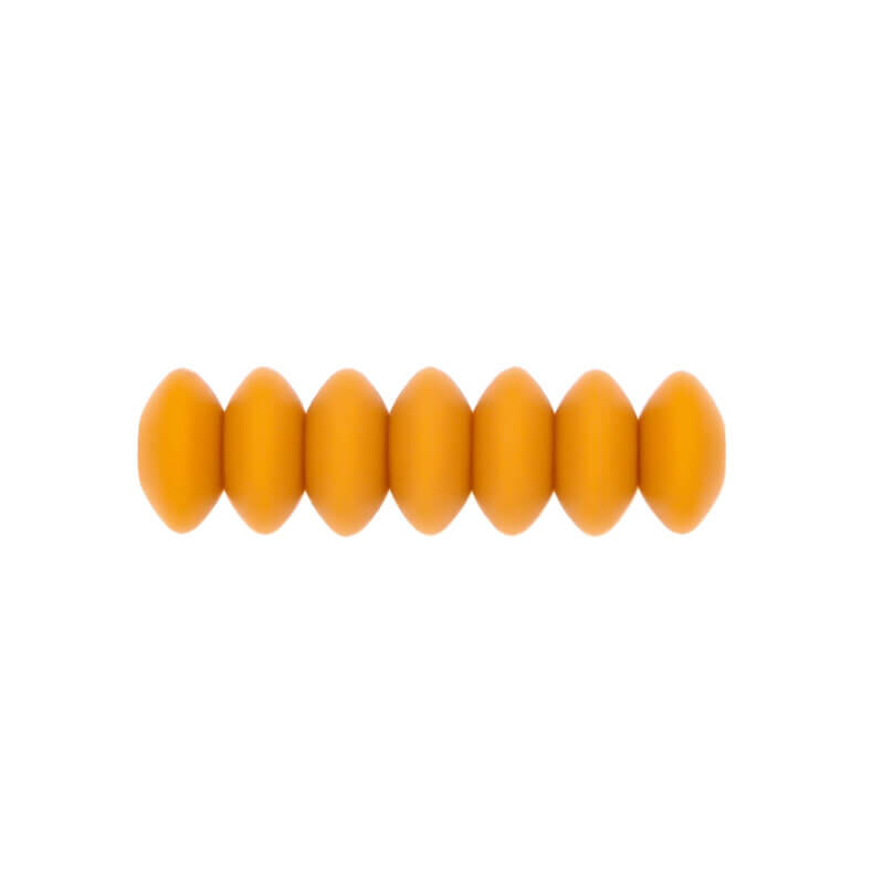 Silikonperlen oval Papaya 12 mm Großhandel bpa frei