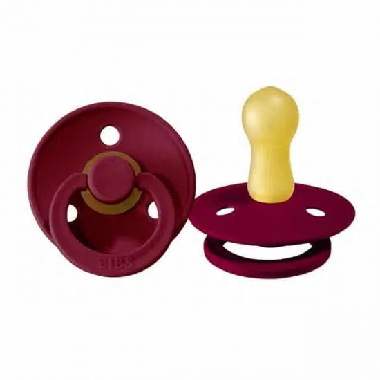 Bibs fopspeen maat 2 speen aanbieding baby ruby groothandel rood
