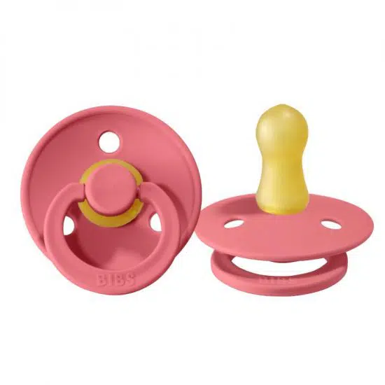Bibs fopspeen maat 2 speen aanbieding baby coral groothandel roze