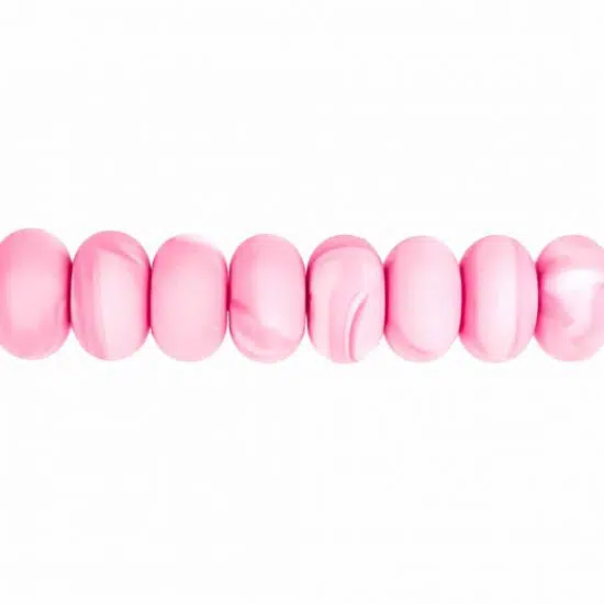 Siliconen kraal abacus 14 mm marmer diep roze baby veilig bpa vrij groothandel