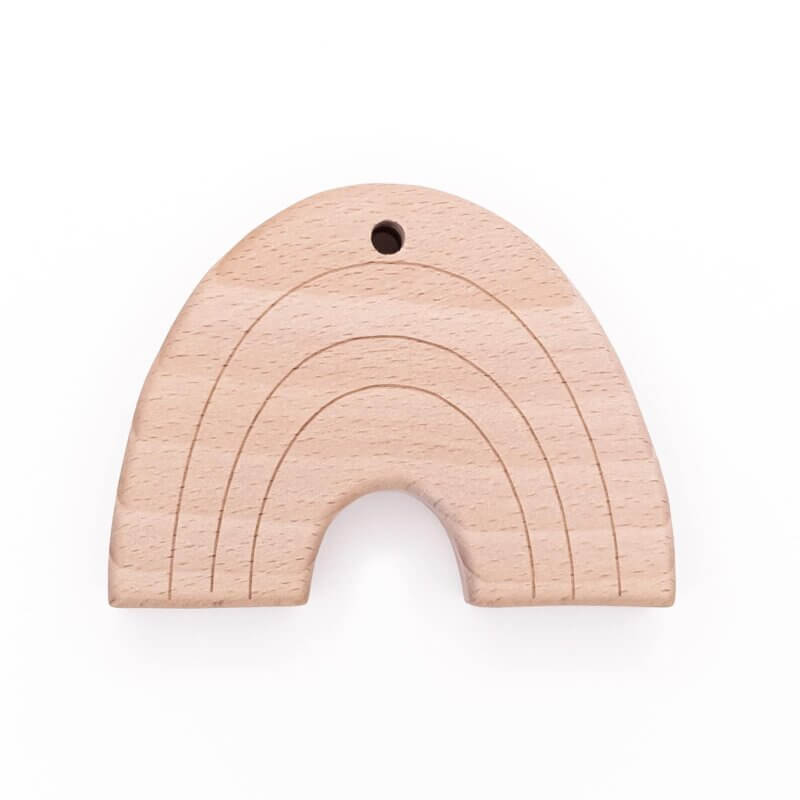 Hölzerne Zahnen Figur Regenbogen Buche Holz Baby sicher Großhandel