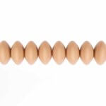 Silicone beads oval 12 mm sand bpa free wholesale