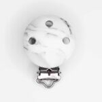 Pacifier Clip marble black white pacifier cord bpa free baby safe