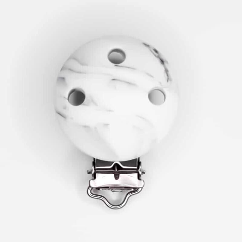 Pacifier Clip marble black white pacifier cord bpa free baby safe