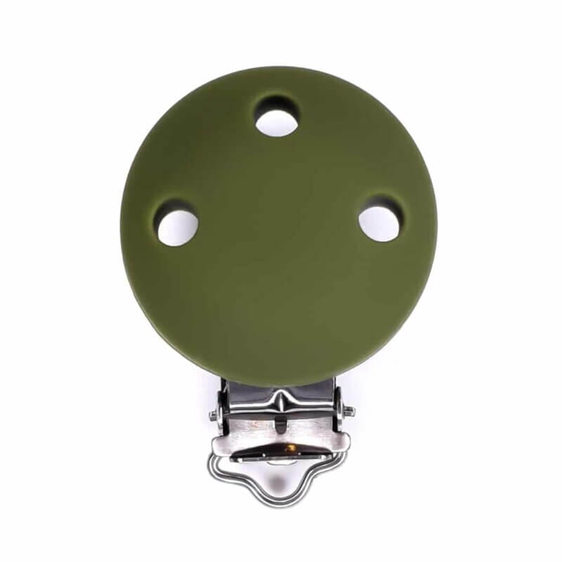Pacifier Clip Moss Green BPA free wholesale baby safe pacifier cord