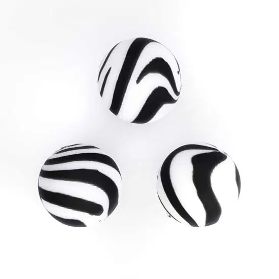 Zebra siliconen kralen 15 mm baby veilig bpa vrij vortex