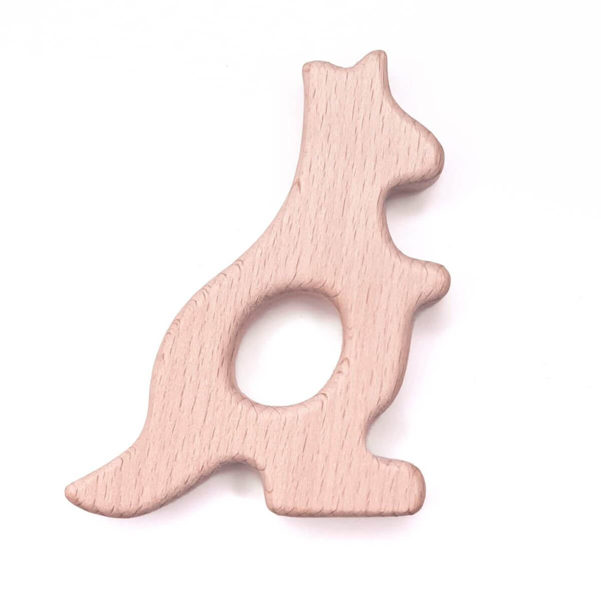 Wooden teething figure kangaroo safe ce certified en-71