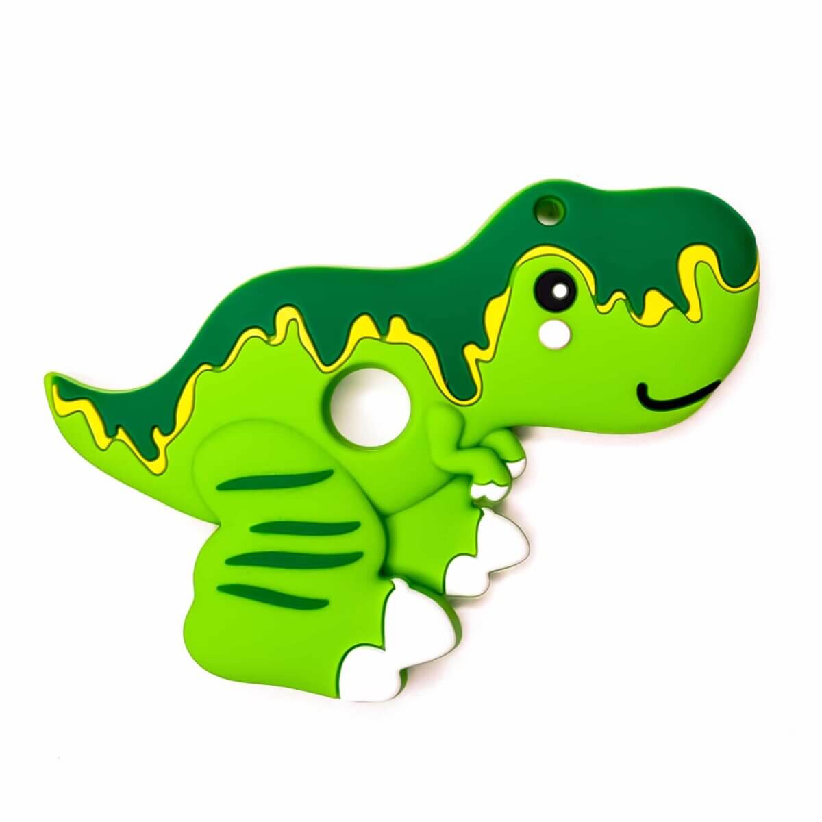 Siliconen bijtfiguur t-rex groen bpa vrij baby veilig groothandel