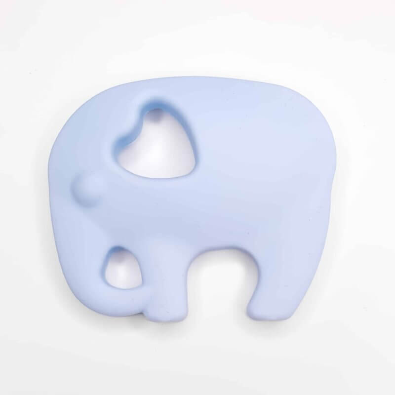 Silicone teething figure - Elephant - Light Powder Blue