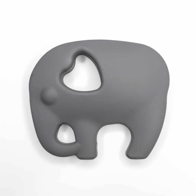 anthracite elephant teething figure