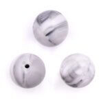 marble gray bpa free silicone beads baby safe wholesale
