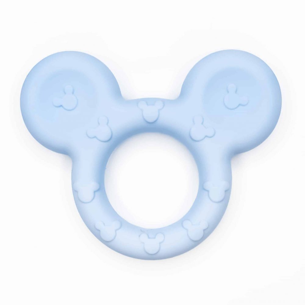 Siliconen bijtfiguur - Mickey - Licht Blauw