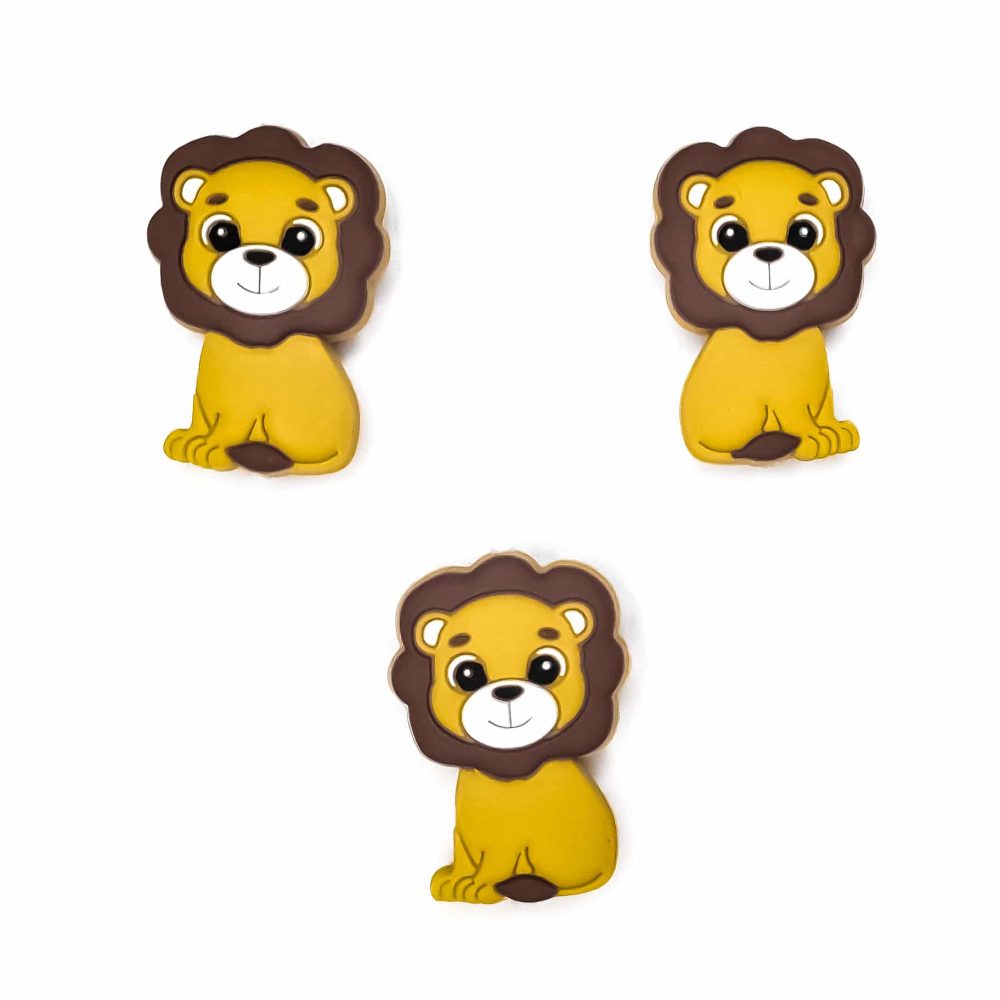 Siliconen kralen - Leeuw - passend bij bijtfiguur Leeuw