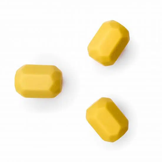 Siliconen kralen - Rubicon / Geometrisch - Oker Geel
