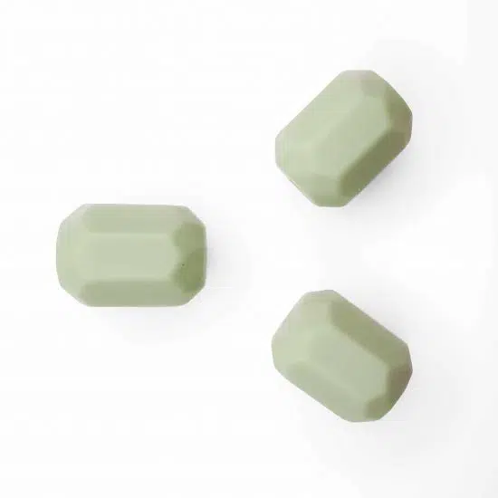 Siliconen kralen - Rubicon / Geometrisch - Pistache Groen