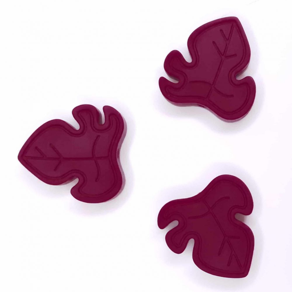 Siliconen kraal - Blad - Modern - Berry