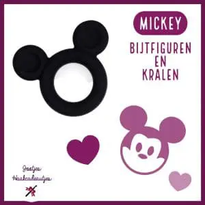 Mickey Siliconen bijtfiguren en kralen bpa vrij groothandel