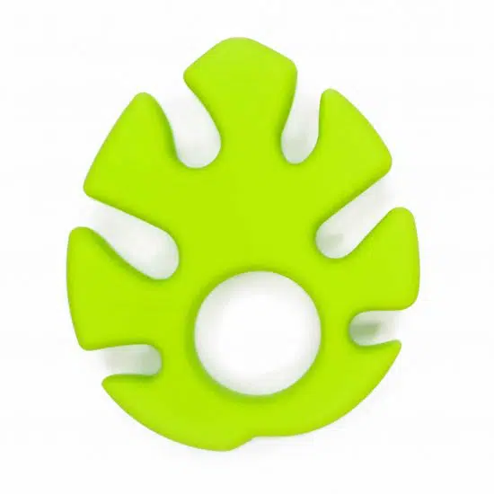 Monstera blad Siliconen bijtspeeltje bijtfiguur bpa vrij groothandel baby fel groen