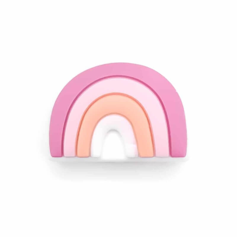 rainbow bead wholesale raspberry pink pacifier cord