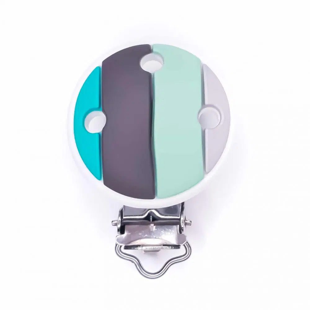 Speenclip regenboog siliconen speenkoord groothandel bpa vrij turquoise mint