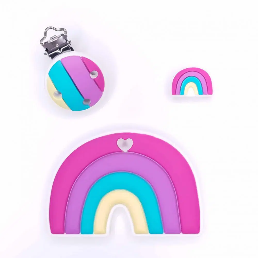 Regenboog speenkoord maken zelf groothandel kopen magenta