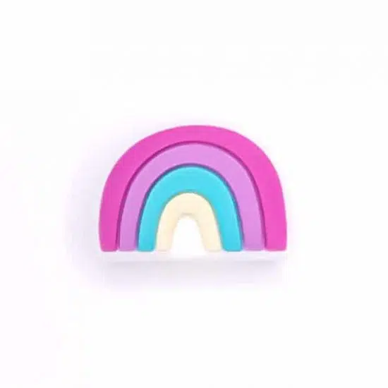 Regenboog kraal speenkoord groothandel bpa vrij magenta