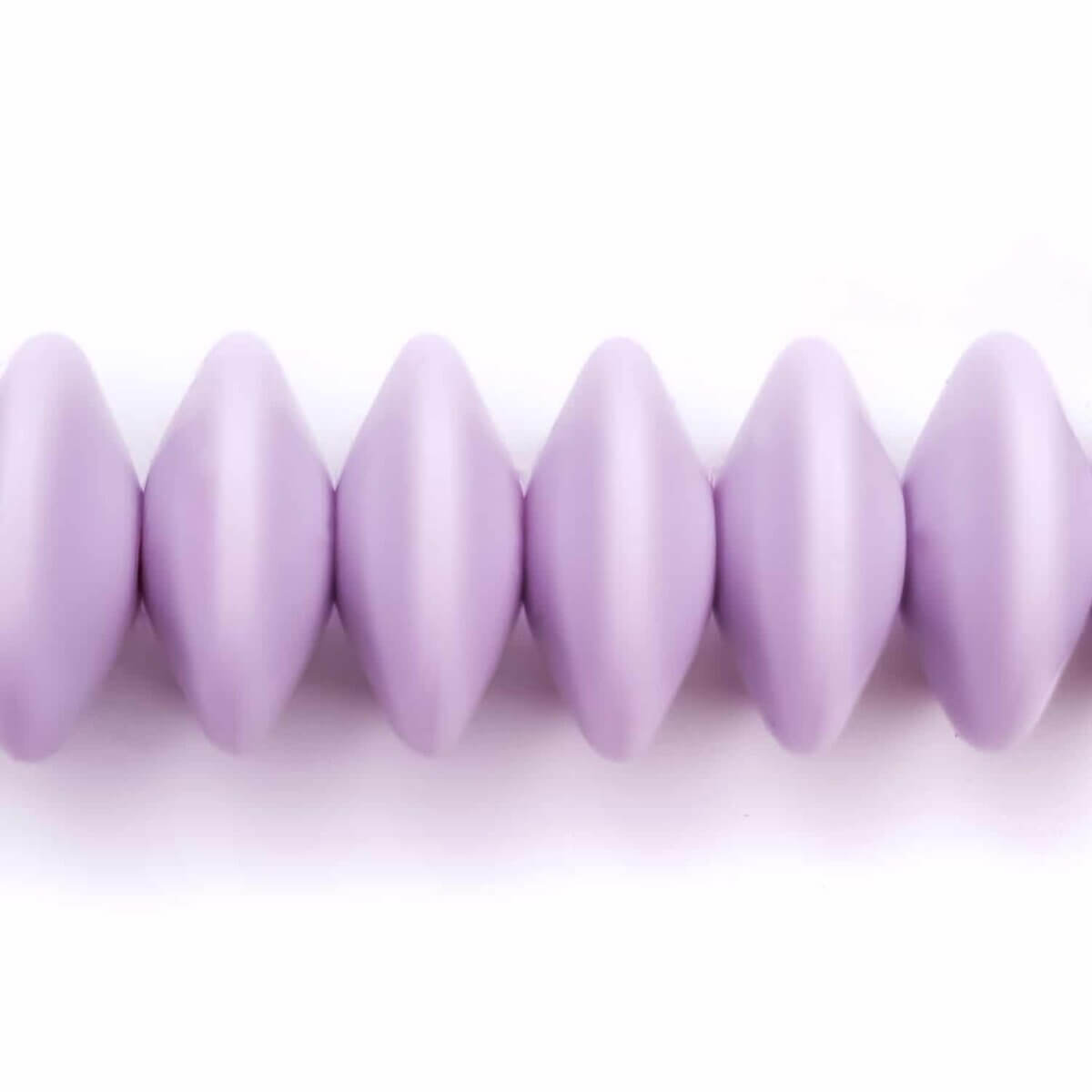 Silicone beads oval disc wholesale orchid purple 12 mm