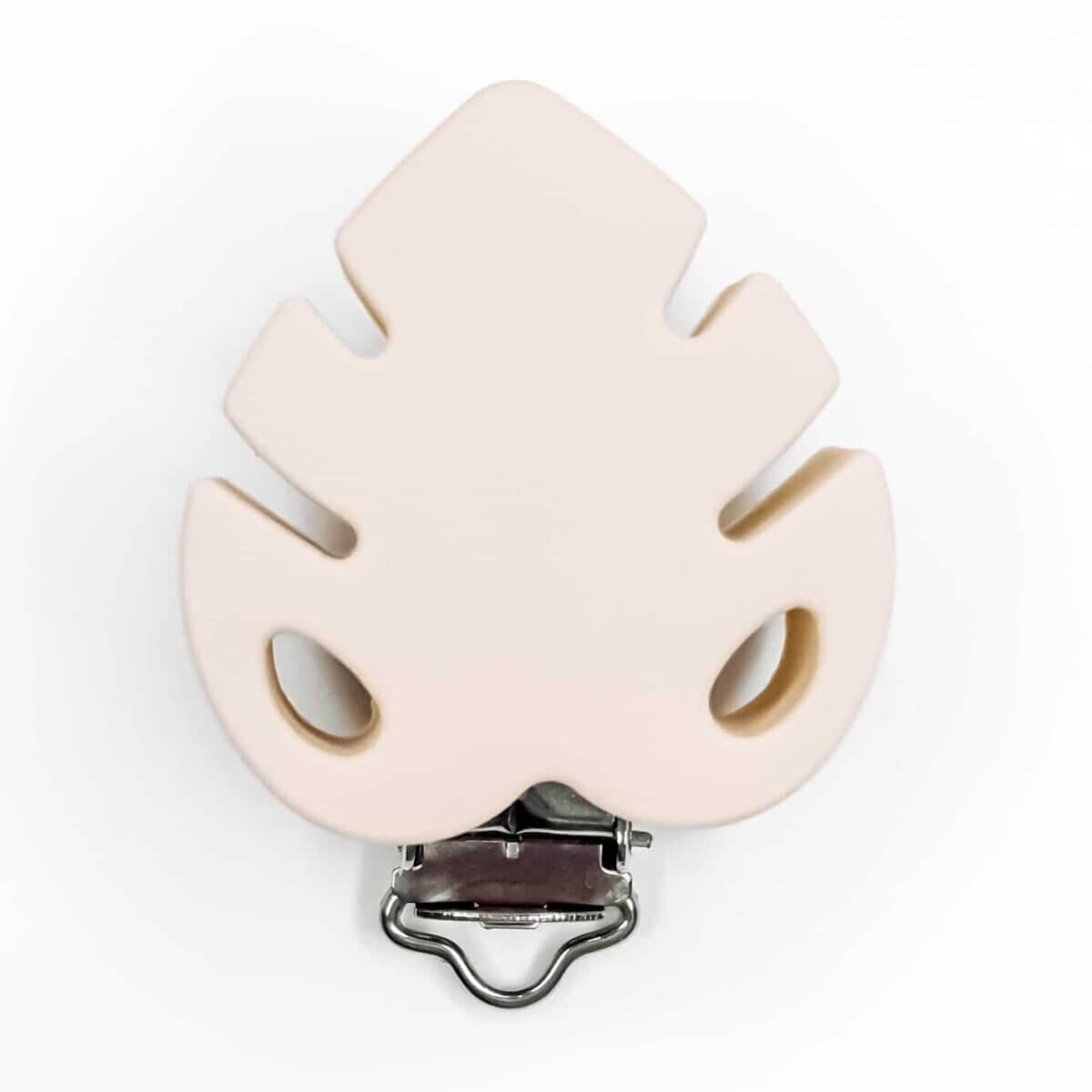 Silicone Pacifier Clip monstera wholesale bpa free old lace