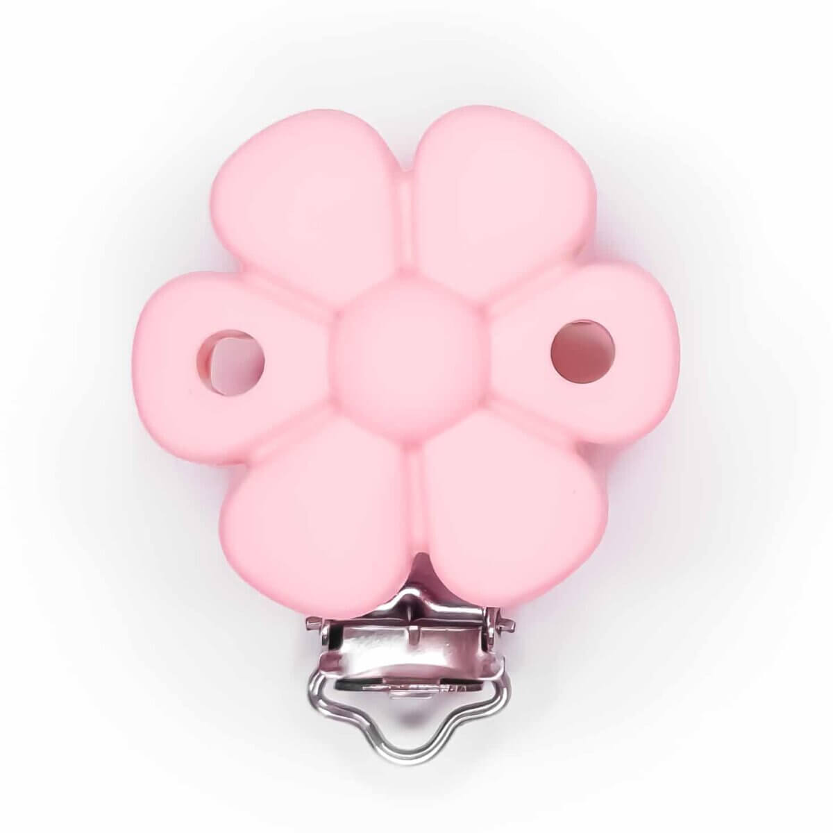 Silicone Pacifier Clip wholesale flower bpa free peach pink