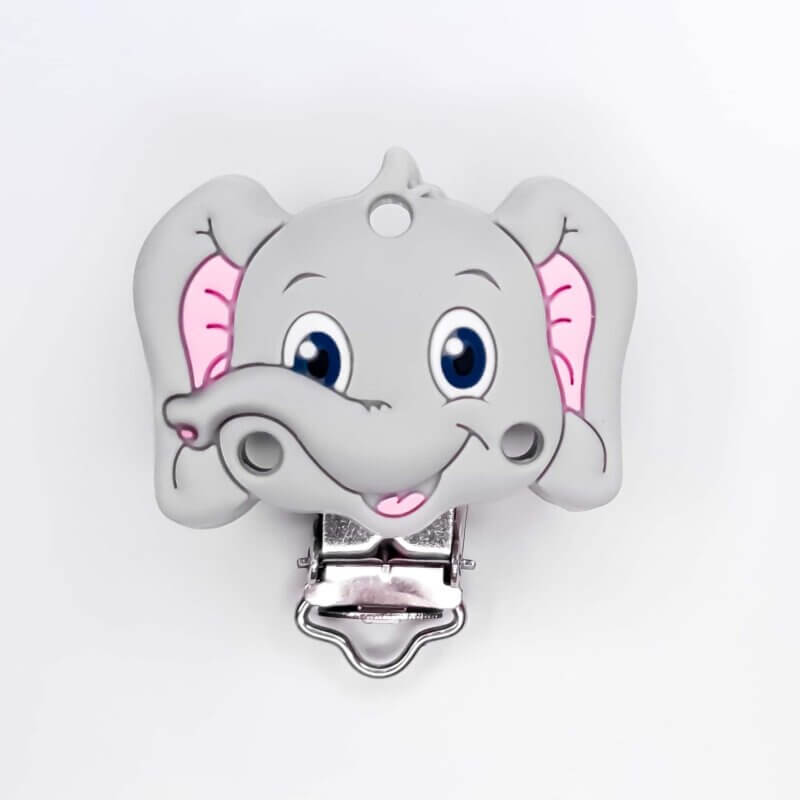 Silicone Pacifier Clips wholesale baby safe bpa free elephant