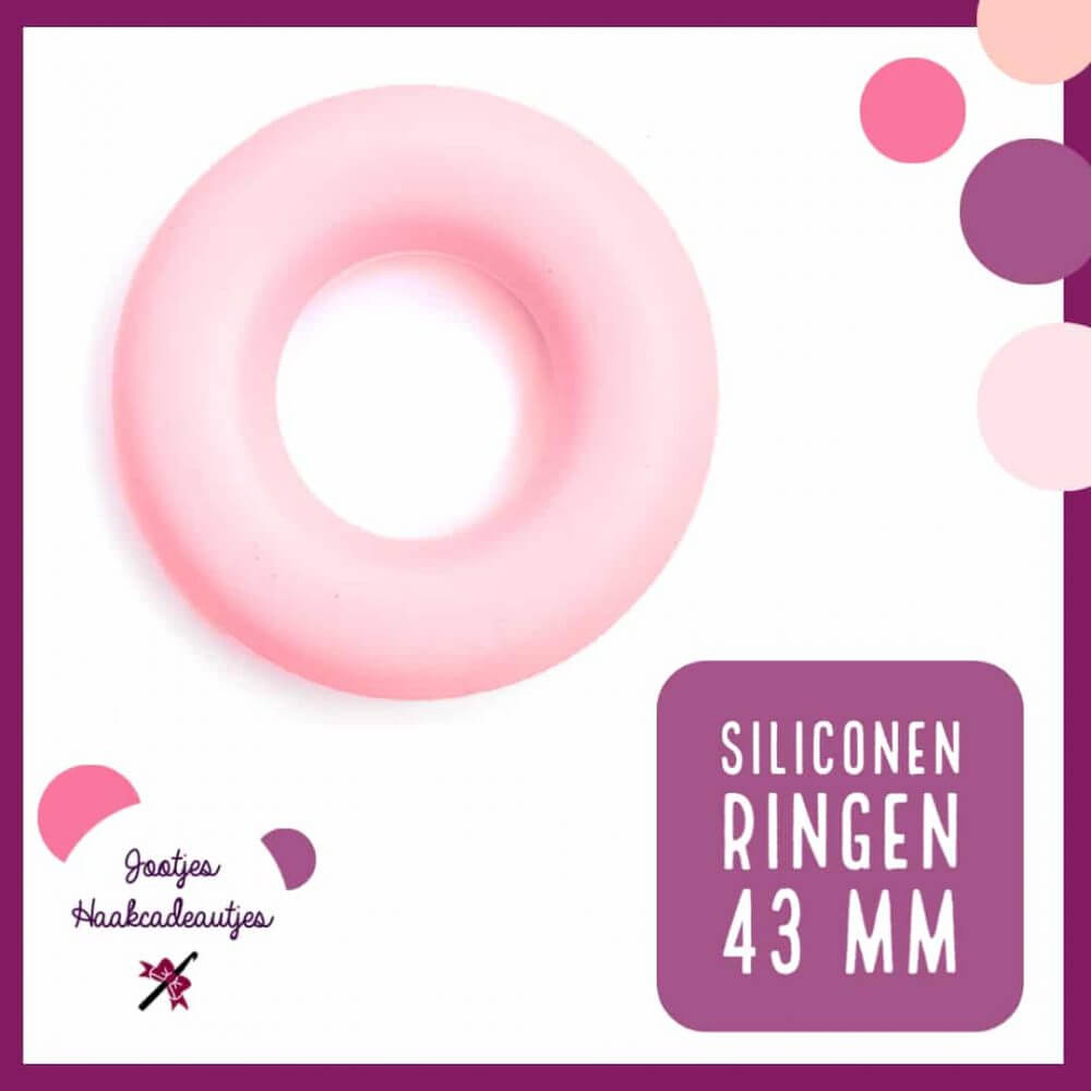 Siliconen ringen 43 mm bijtring baby maken bpa vrij