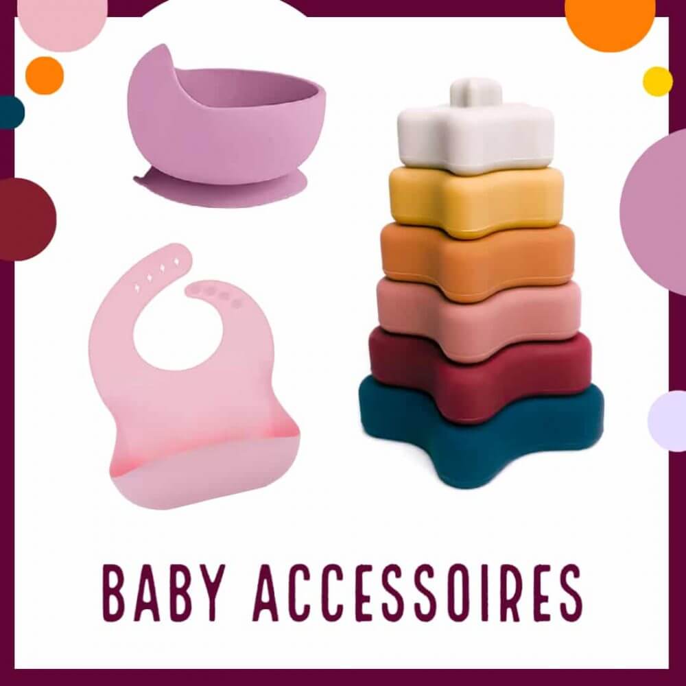 Baby accessoires groothandel veilig stapeltoren bibs speen