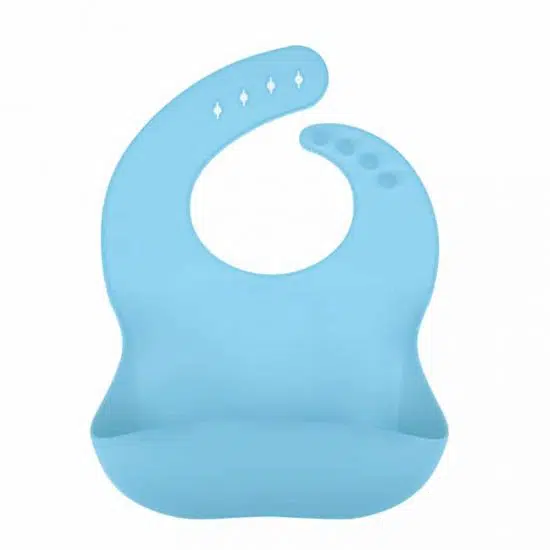Siliconen slab baby bpa vrij hemelsblauw