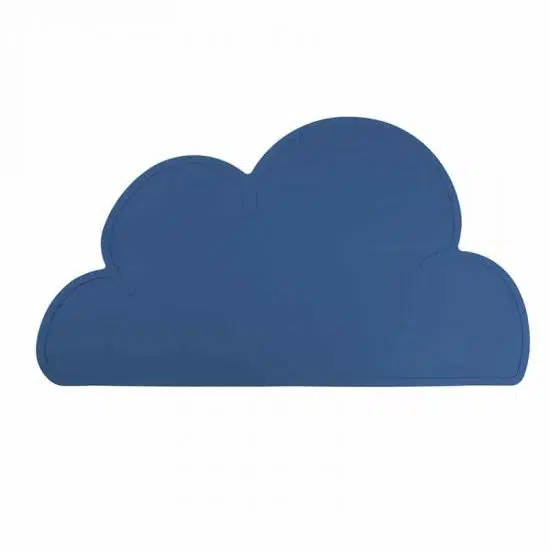 Siliconen placemat baby peuter bpa vrij baby veilig navy blauw