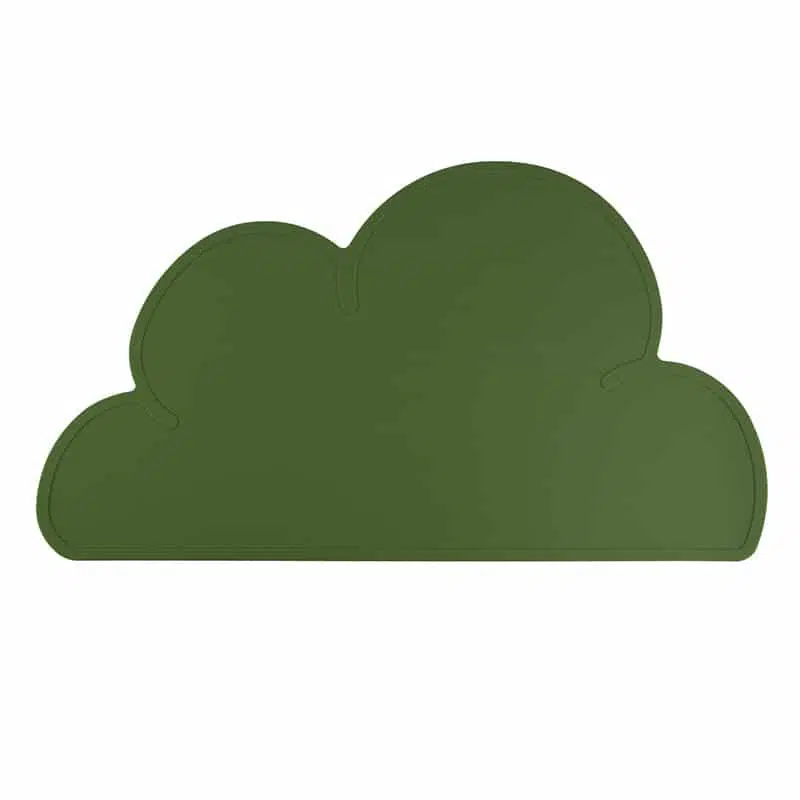 Siliconen placemat baby peuter bpa vrij baby veilig mos groen