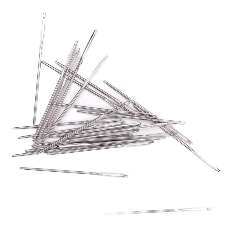 Basting needle for teething ring and baby teething toys silicone beads