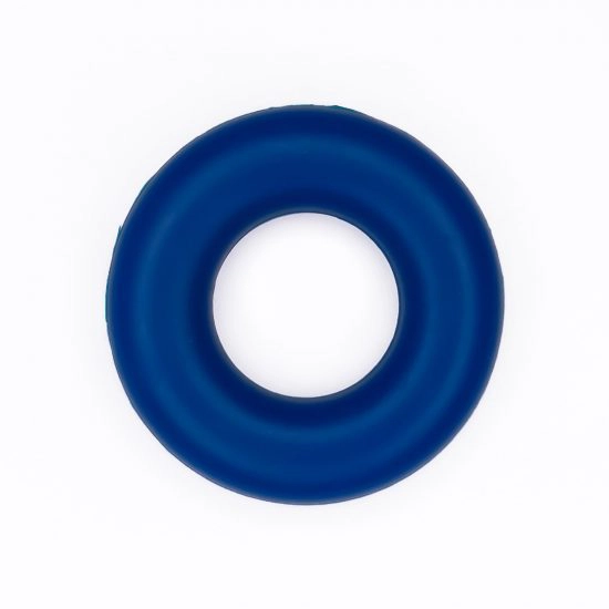 Siliconen ring bijtspeelgoed 43 mm bpa vrij groothandel metallic navy blauw