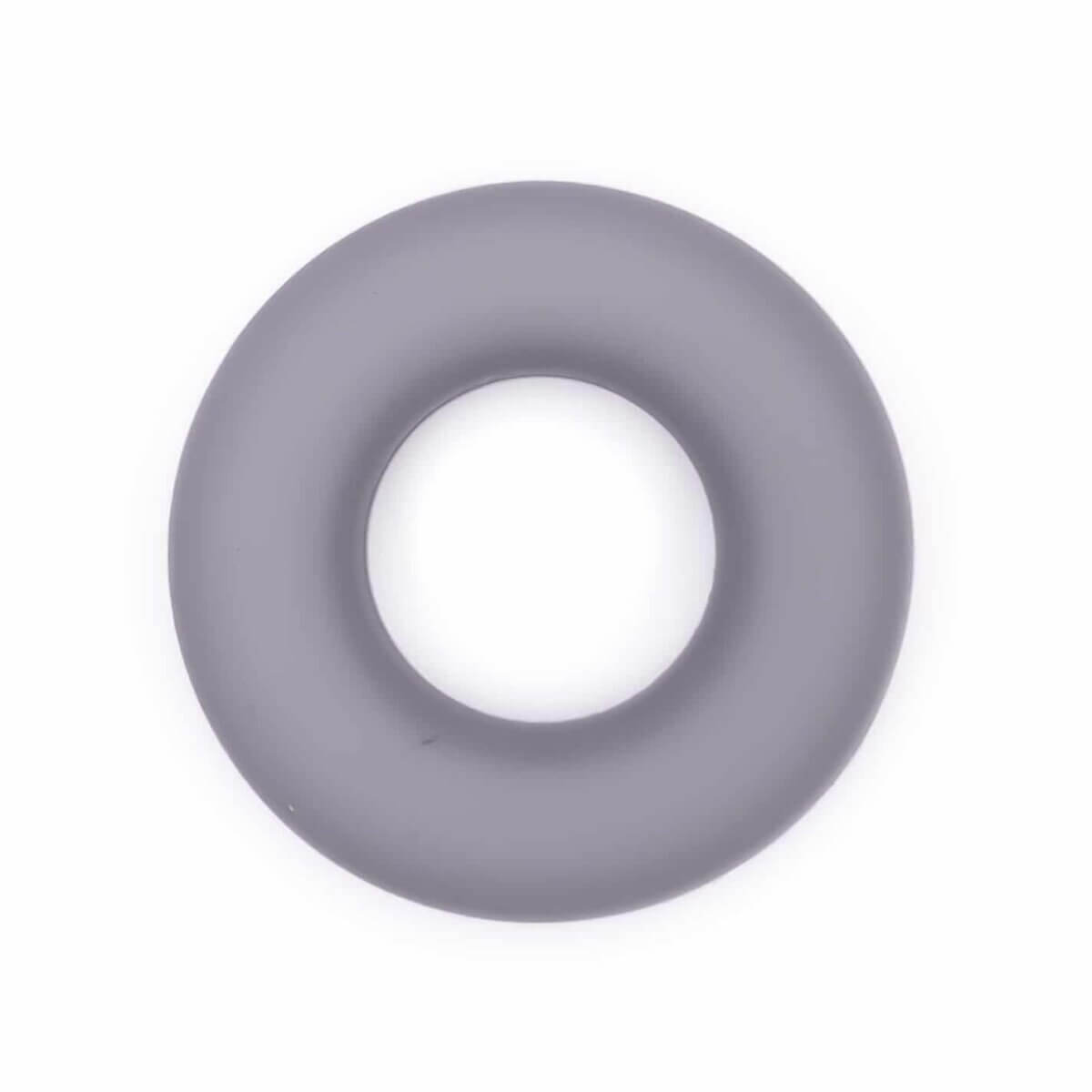 Silicone ring wholesale teething ring bpa free warm medium gray