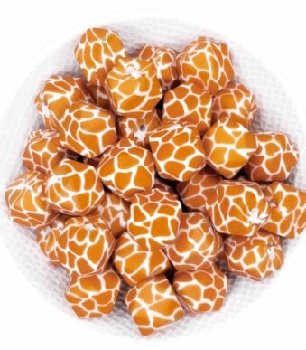 Baby veilige siliconen kralen groothandel bpa vrij giraffe