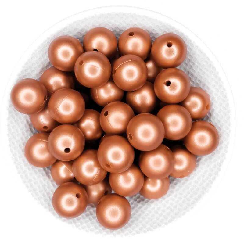Wholesale silicone beads copper nugget
