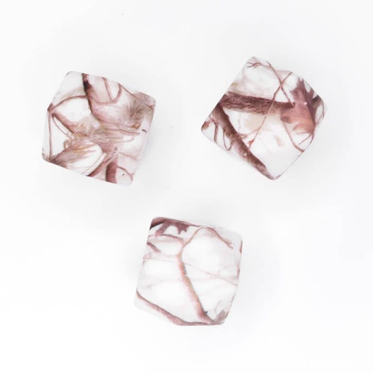 Perles en silicone hexagonales grossiste feuilles d'automne sans bpa