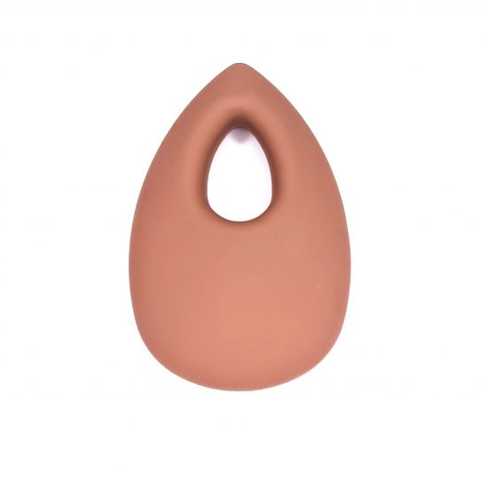 Siliconen bijtspeelgoed groothandel bpa vrij bijtfiguur druppel milk chocolate