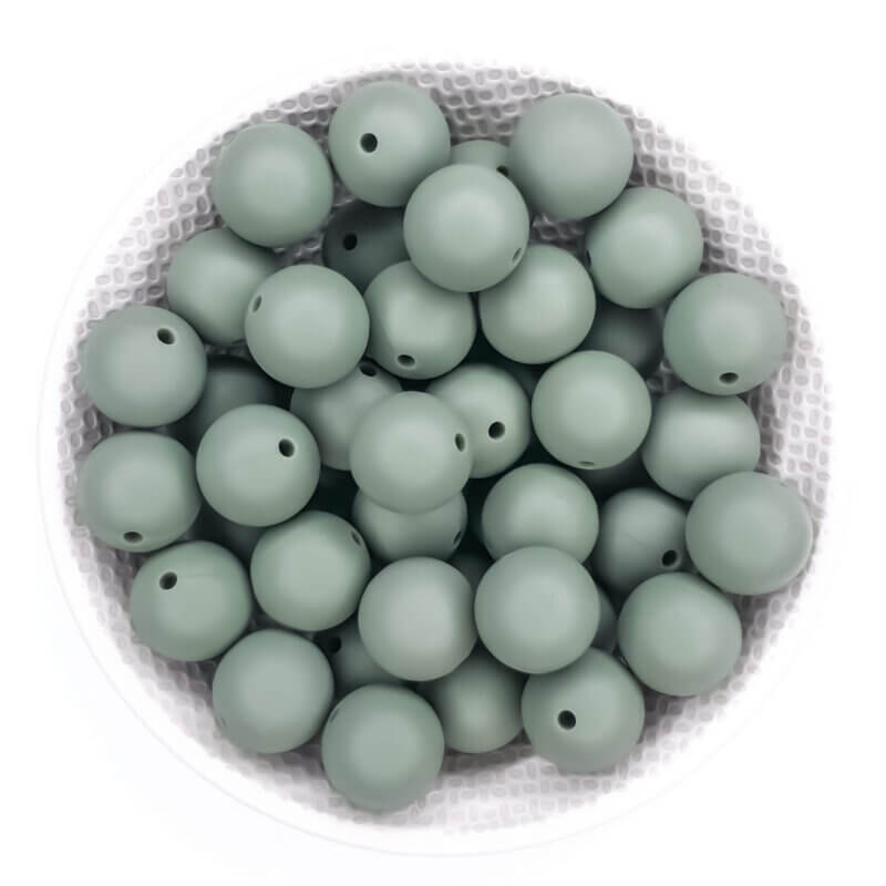 Perles de silicone thym vieux gris vert bpa free wholesale dummy cord anneau de dentition