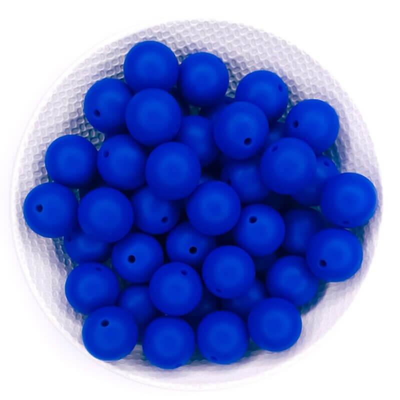 Silicone beads bpa free wholesale pacifier cord teething ring king blue