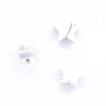 Silicone beads star 15 mm wholesale bpa free baby safe marble black white